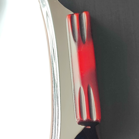 Glo Hill - Gourmates small square cake serving tray with red bakelite hanlles - Picture 11 of 12